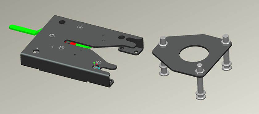 Placa de anclaje para sillas de ruedas AKE04